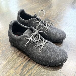 GIESSWEIN Shoes Mens 48 US 15 MERINO Wool Runners Charcoal Gray Sneakers